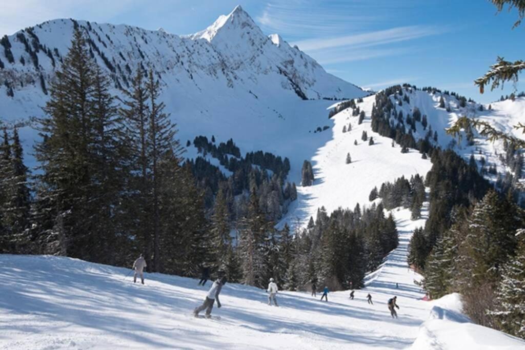 Le Relai S34 - Grand Et Lumineux Studio Avec Coin Montagne 4-6 Pers Avec Wifi, 50M Des Pistes, Grand Balcon Expose Sud, Draps Non Compris Saint-Jean-dʼAulps Buitenkant foto